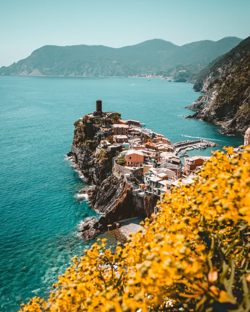 Embark on a picturesque journey through the enchanting Cinque Terre, a string of five colorful villages clinging to the cliffs of Liguria's mesmerizing coastline.

