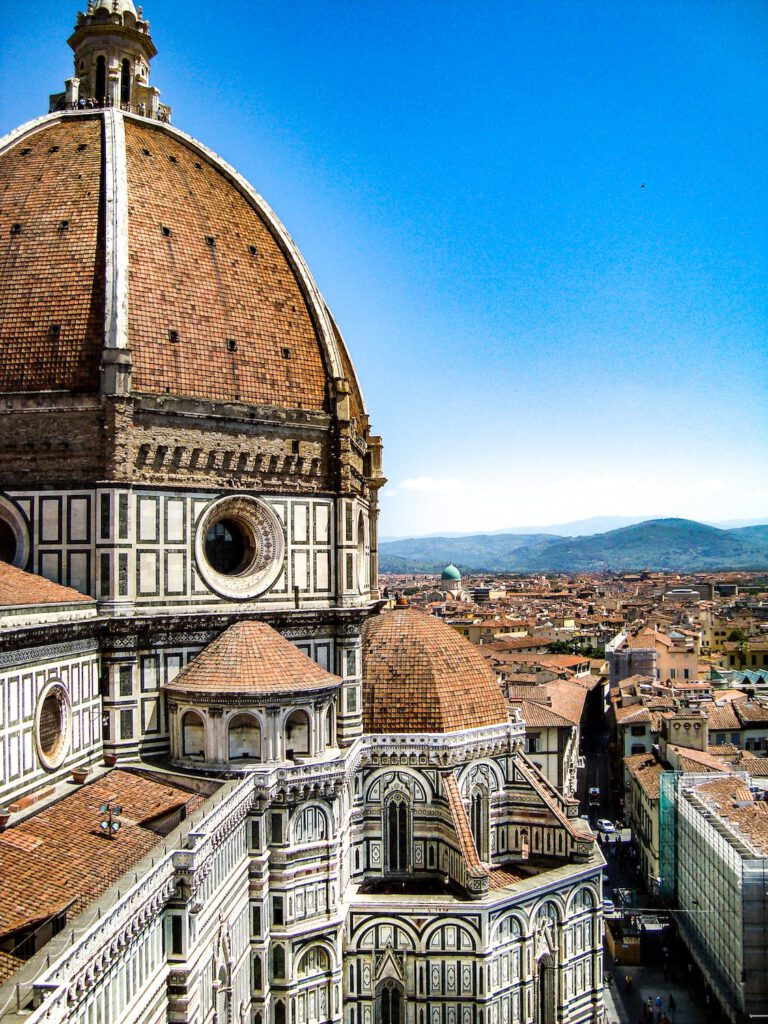 Embrace the architectural splendor of the Duomo, Florence's crown jewel, a masterpiece of Renaissance art and engineering that dominates the city skyline.

